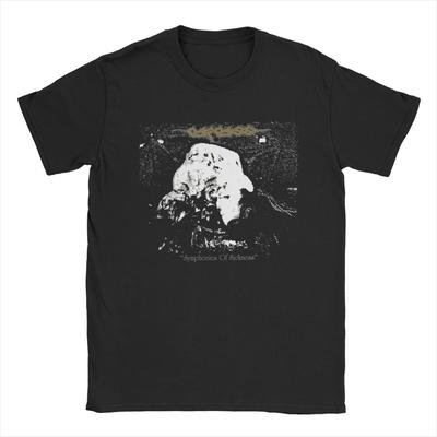 Мужская футболка Carcass Band из чистого хлопка, винтажная футболка с коротким рукавом и круглым воротом, уникальные футболки
