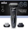 Electric Shaver BRAUN Series 6 - Black - 60 Minutes Autonomy - 5 Minutes Quick Charge