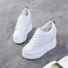 Fashion 11CM Platform Wedge Sneakers Genuine Leather Women Shoes Chunky Sneakers for Female Spring Autumn Summer Breathable Shoes