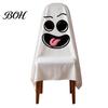 Easy Fit Ghost Chair Decor Halloween Cover, Cute Dining Reusable Seasonal Accents Decorative Slipcover for Holiday Party Home Furniture Protection