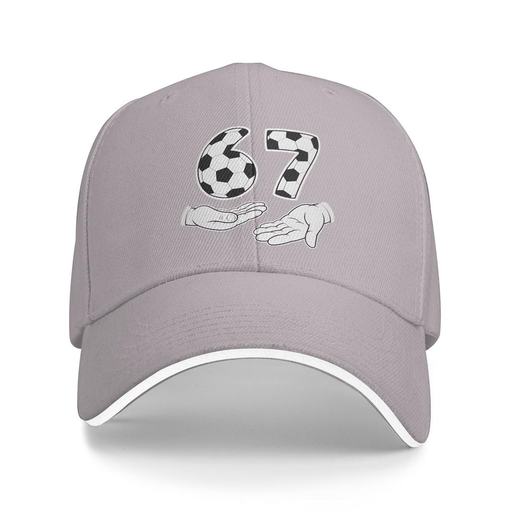 Soccer 67 Six Seven 6 7 Funny Gen Alpha Meme Baseball Cap Men Print Trucker Hat Summer Fitted Retro Running Hippie Baseball Caps