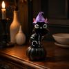 Настольные Хэллоуинские Фигурки из Смолы, Тыква, Шляпа Ведьмы, Черный Кот, Украшение, Скелет, Праздничная Витрина, Декор, Статуэтка, Креативная Мультяшная Фигурка для