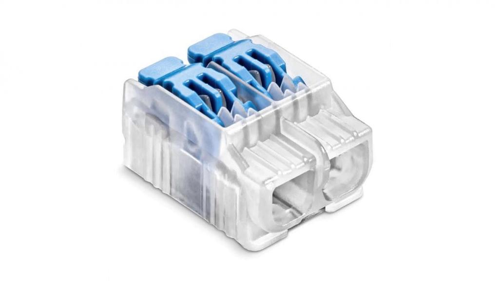 Scl2 Quick Connector Ideal With Lever For Cables And Wires 2-Pole 4mm 32A 450V 88000303S /40 Pcs/