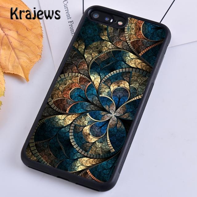 Krajews Чехол-накладка в индийском стиле с яркой мандалой для iPhone 17 Air 16 15 14 plus 11 12 13 pro max coque Fundas