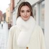 1PC Versatile Shawl Fashionable Multicolor Magnetic Suction Warm Scarf Gift Imitation Fox Fur Collar Plush
