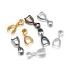 20pcs/lot Copper Plated Pendants Clasp Clips Charm Bail Beads Melon Seeds Buckle For DIY Jewelry Making Necklace Supplies