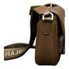 MLB Embossed Logo Design Polyester Crossbody Bag Women bags Brown 7ACRMA06N-50BRS