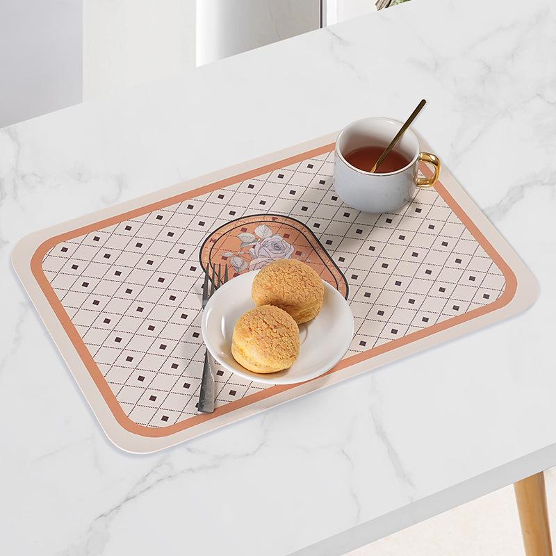 Водонепроницаемый, маслостойкий и устойчивый к ожогам коврик для обеденного стола в европейском стиле - роскошный кожаный стол и обеденный коврик