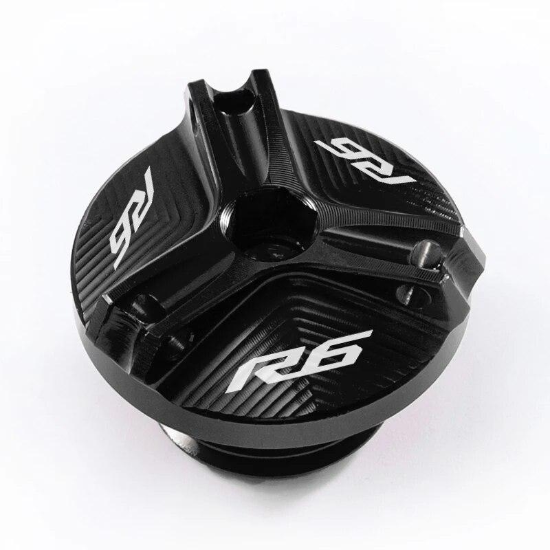 Front and Rear Brake Fuel Tank Cap and Filler Cap Protection Accessories For Yamaha R6 YZF R6 Yzfr6 YZF-R6 2010- 2022