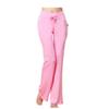 Auroth Solid Color Women High Waist Wide Leg Flared Pants Stretch Trousers Drawstring Sports Pants