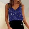 Женские атласные майки с V-образным вырезом, повседневные майки без рукавов, летние базовые майки