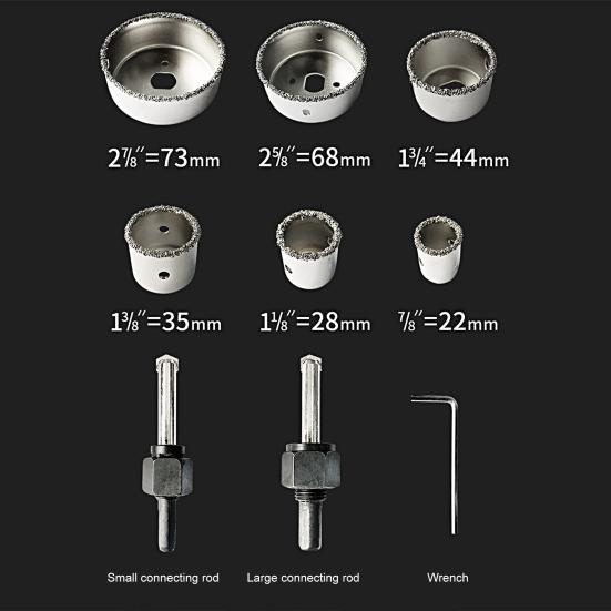 9 шт./компл. комплект кольцевых пил, высокопрочный специальный инструмент для резки острых отверстий, аксессуары для штамповки, мастерская
