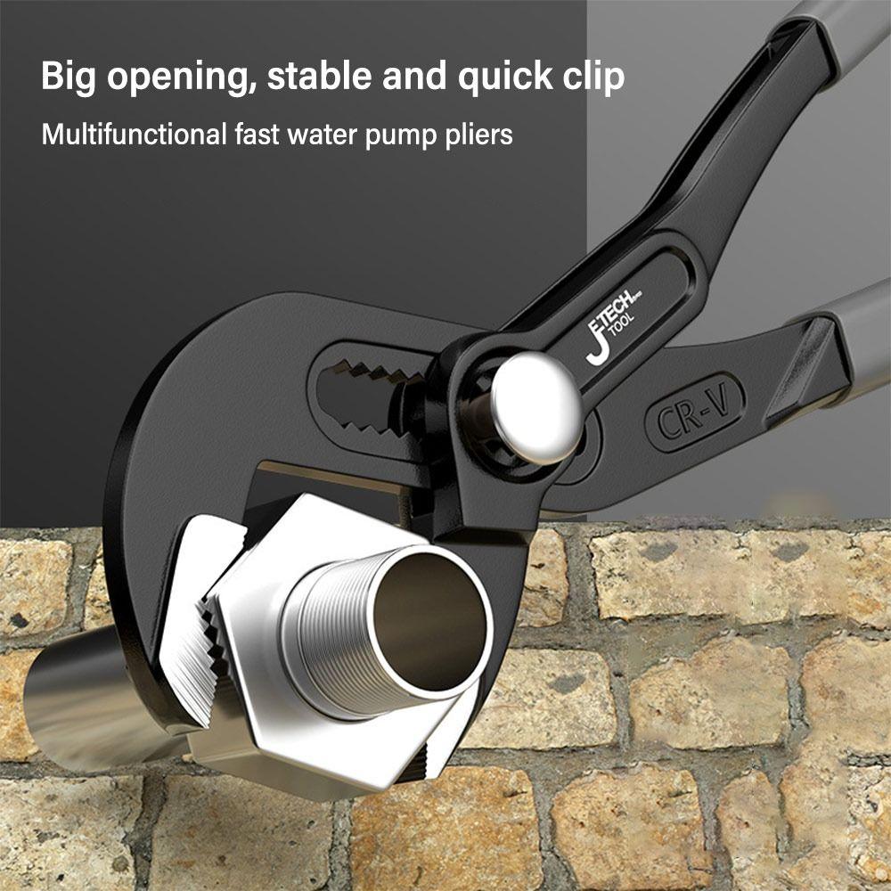 Large Opening Water Pump Pliers Adjustable Hand Repair Tool Universal Spanner For Plumber