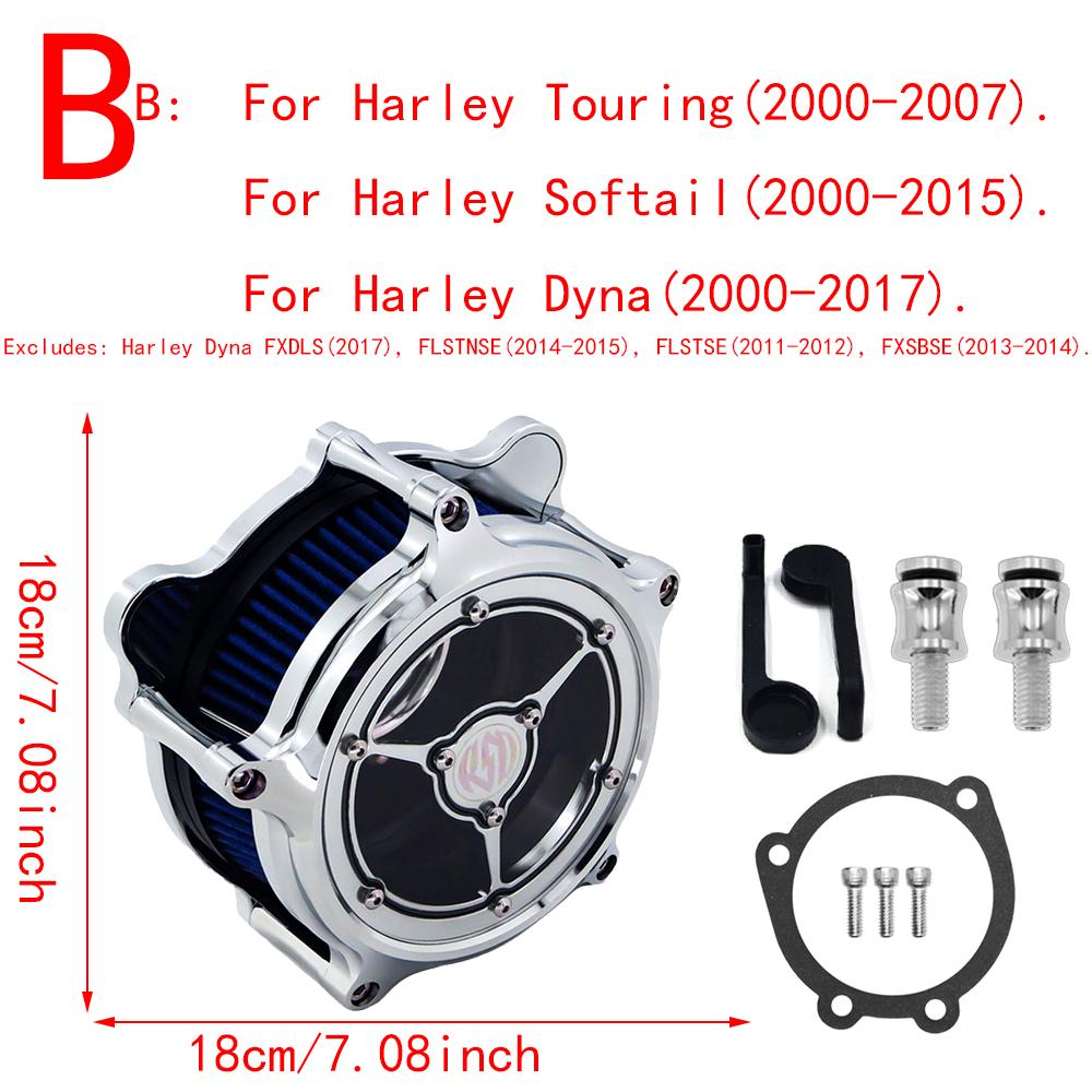 RSD Фильтр воздушного фильтра Clarity Хром Для Harley Sportster Iron 883 1200 Dyna Softail FXSTC Fat Bob Touring FLHT FLHTC