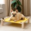 Wooden Frame Camp Bed Detachable Cooling Bed Lazy Mat Swing Bed For Cats