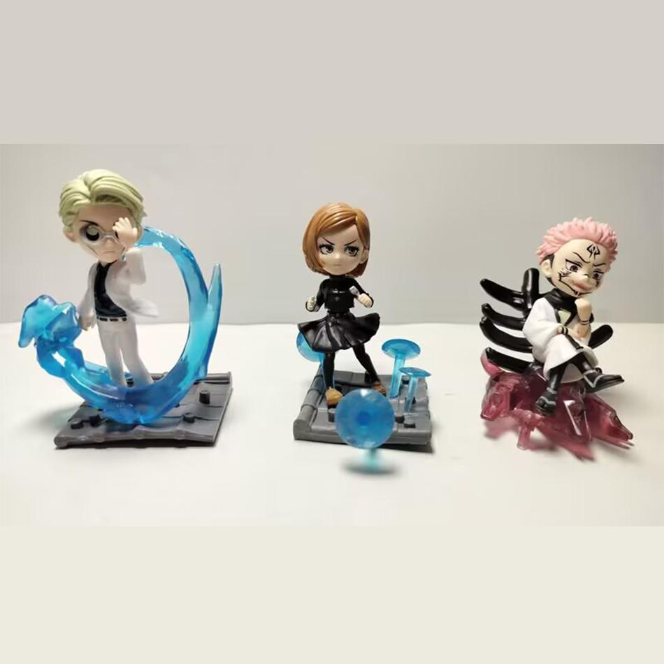 6-Style Anime Jujutsu Kaisen Series Figure Itadori Yuji Gojo Satoru Megumi Combat Special Effects Statue Pvc Model Ornament Toys