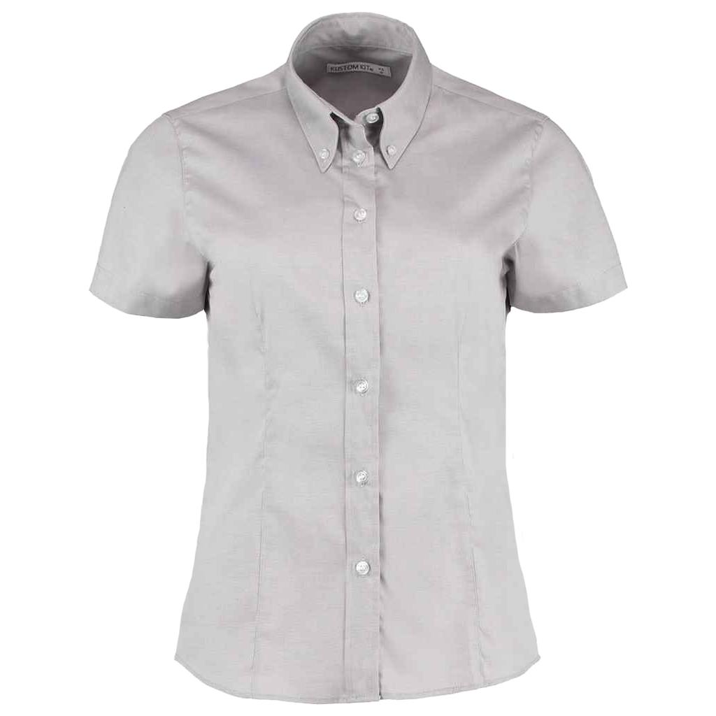 Kustom Kit Womens/Ladies Corporate Oxford Tailored Short-Sleeved Shirt