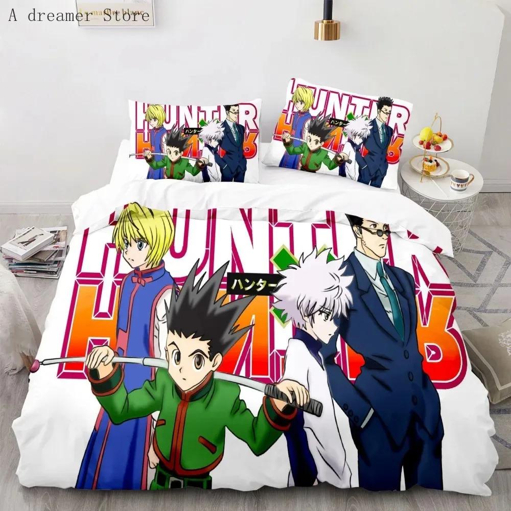 3d Hunter X Hunter Комплект постельного белья Twin Full Queen Size Anime Комплект постельного белья для детей Пододеяльник для спальни Домашний декор