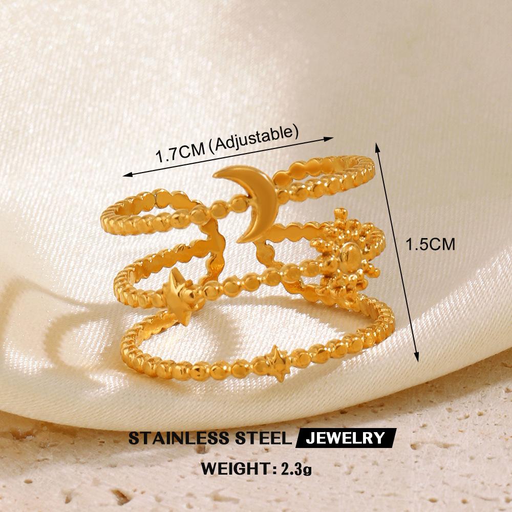 Регулируемое кольцо из нержавеющей стали для женщин, модные ювелирные аксессуары, Золотая линия сердца, титановое кольцо с крестом в форме сердца для девочек, кольцо на палец для девочек