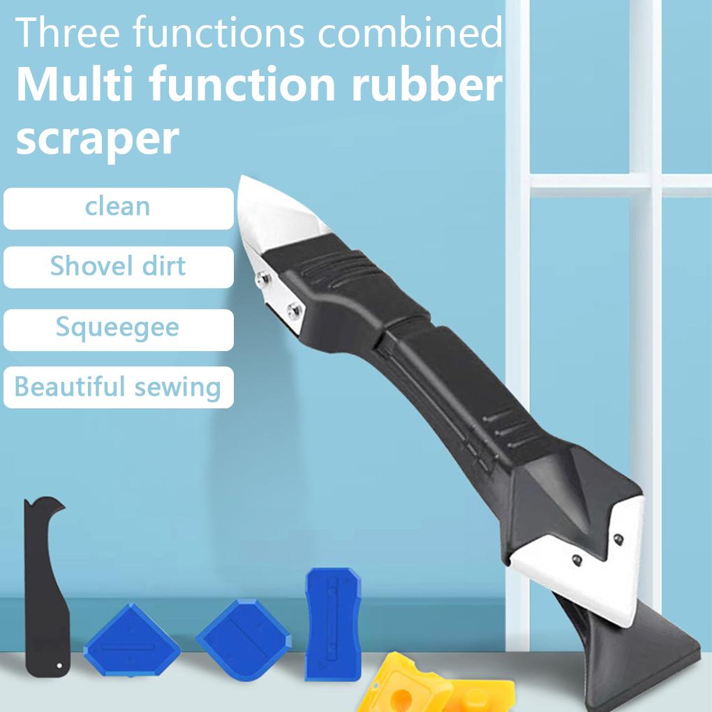 Multi-Functional Glass Glue Scraper Sealant Rubber Remover Beauty Seam Corner Burr Trimming Hand Tools Kit Set Accessories