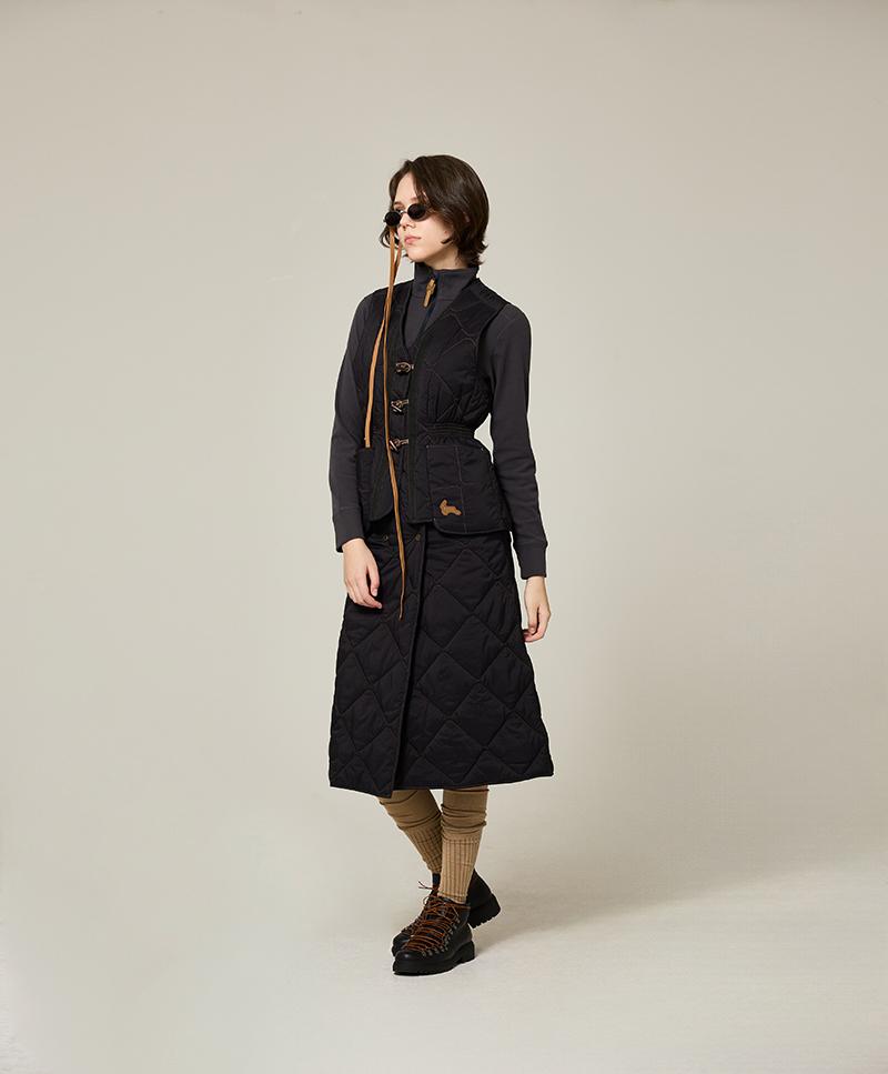 Nuke Jupiter Aero Snap Padding Wrap Skirt_Women [Black]