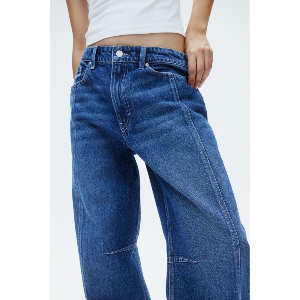 Джинсы HM Regular Waist Super Barrel Blue