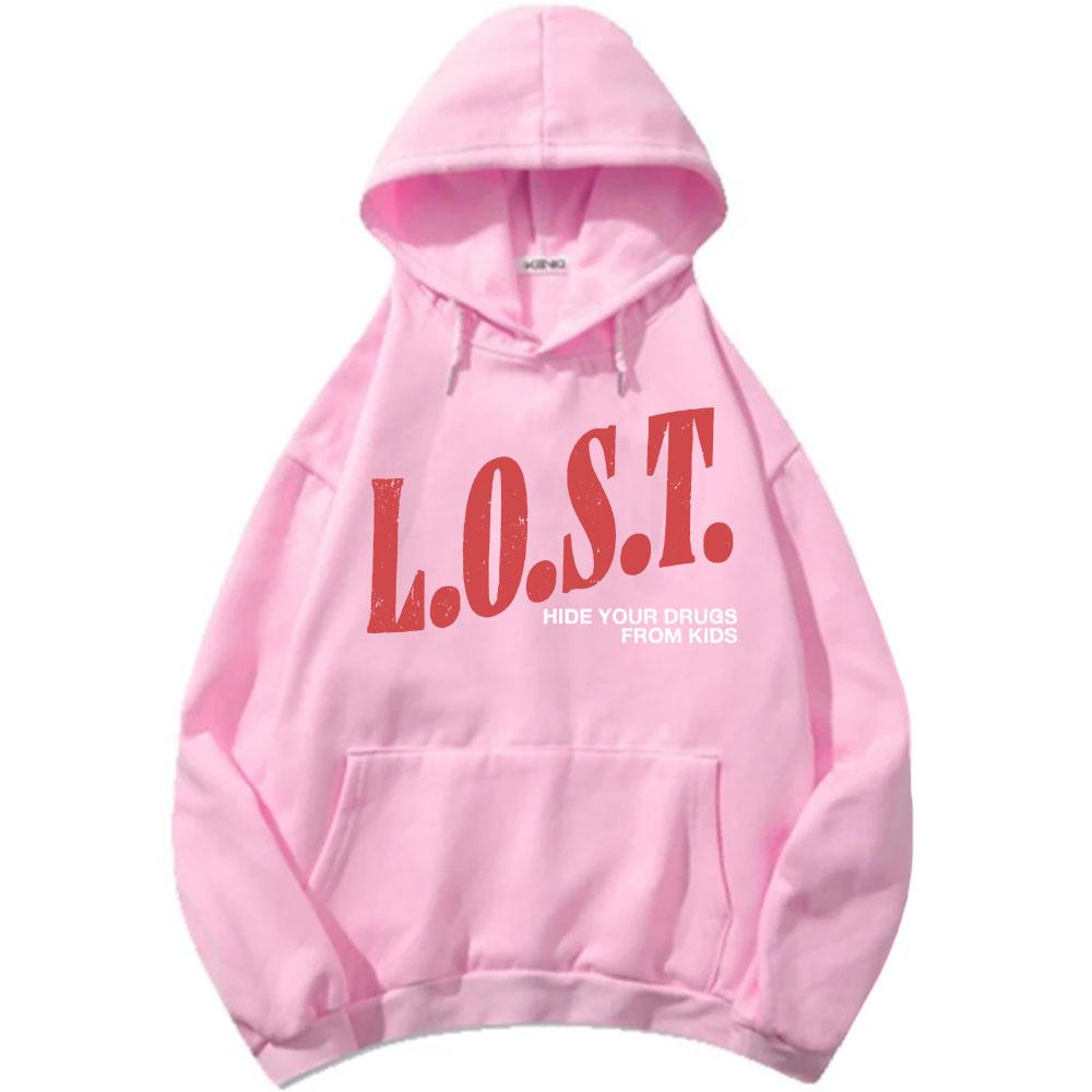 Mgk Lost Americana Hoodies Fashion Autumn Fleece Hooded Sweatshirts Casual Long Sleeve Male Pullovers Graphic Print Tops