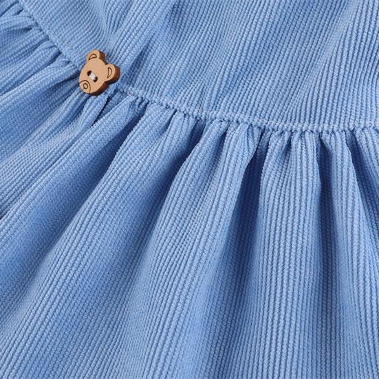 Очаровательное платье принцессы для домашних животных с милой пуговицей в виде медведя, мягкое и удобное дышащее платье для кошек и собак на весну и лето