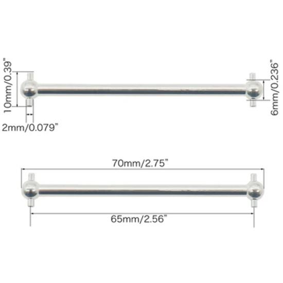 RC Metal Dogbone Drive Shaft 61/63/70/77/84/87/89.5mm For 1/10 HSP 94101 94102 94103 94107 94122 94123 94155 94166 Spare Parts