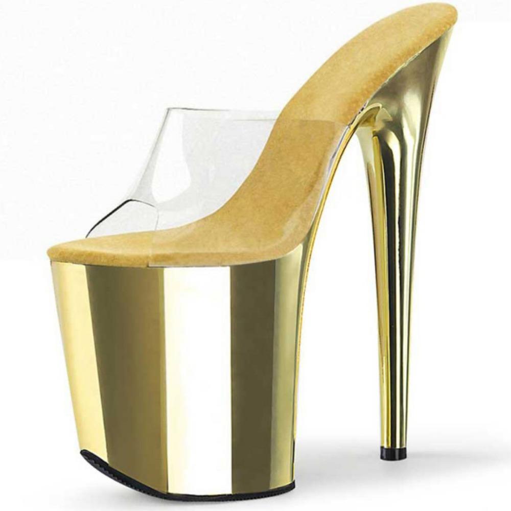 Сексуальные женские сандалии на платформе с открытым носком, модель для подиума, сексуальные туфли для танцев на пилоне, туфли на высоком каблуке для ночного клуба