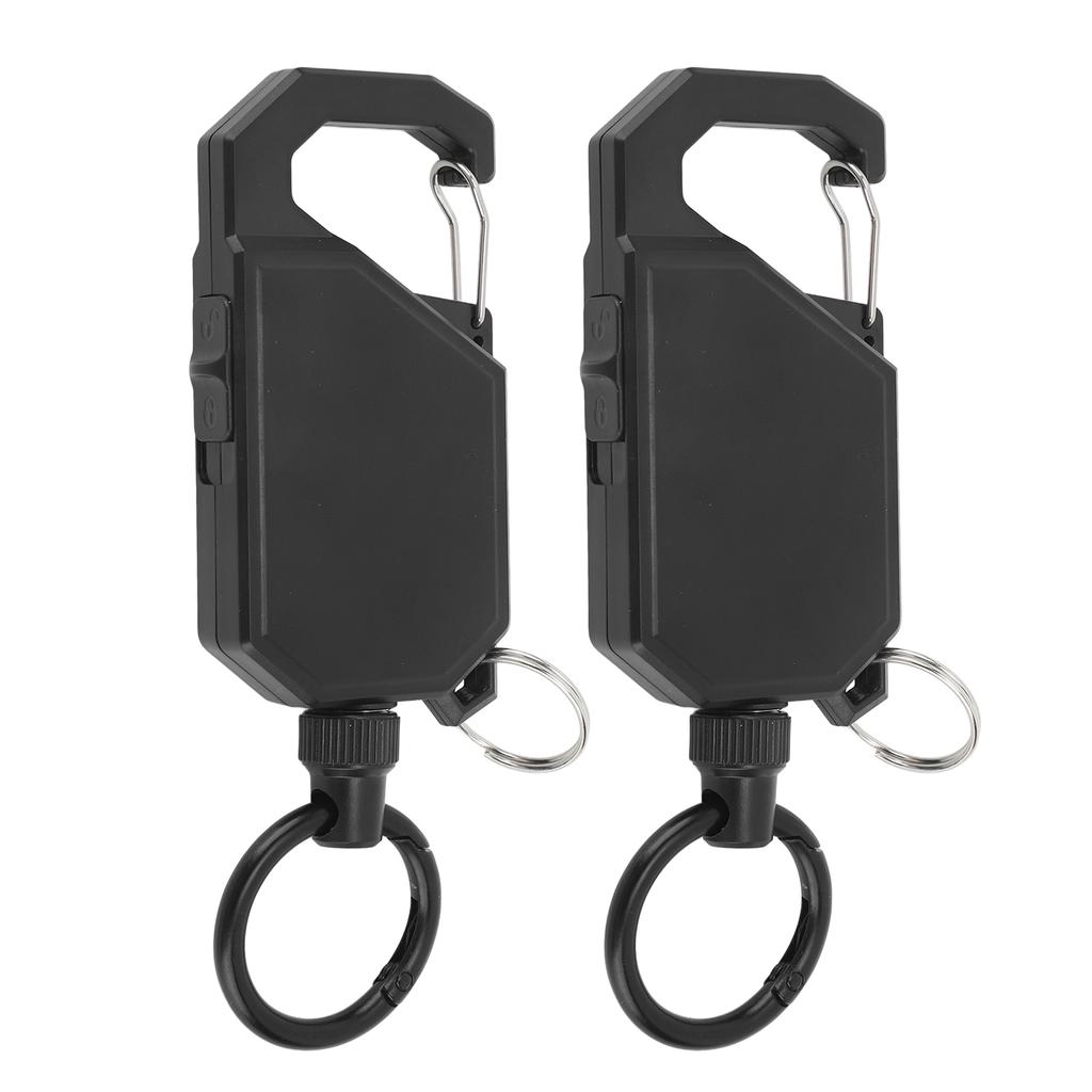 2 шт., наружный, прочный, выдвижной брелок, прочный брелок для ключей от удочки