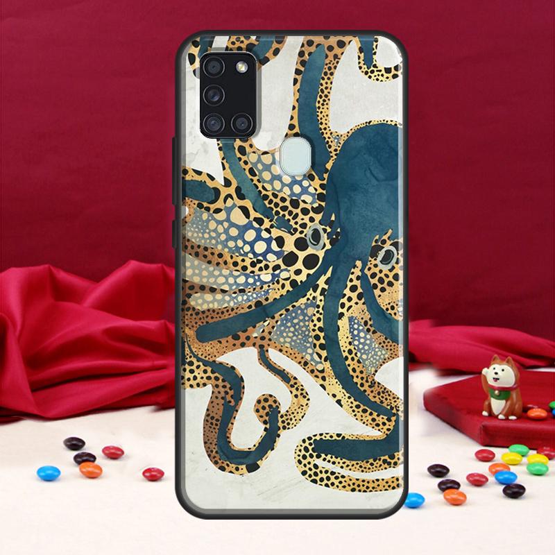 Octopus Case For Samsung Galaxy A34 A54 A14 A53 A13 A51 A71 A50 A12 A22 A32 A52 A72 Phone Cover