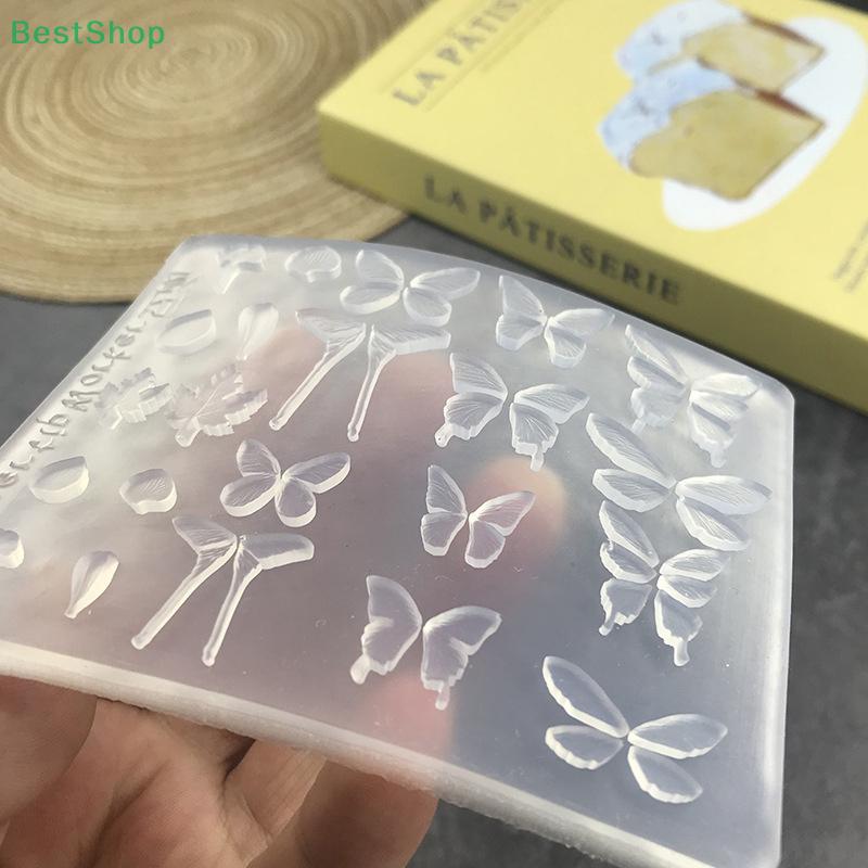Прозрачная 3D-форма-бабочка из силикона для нейл-арта DIY Шаблон для маникюра