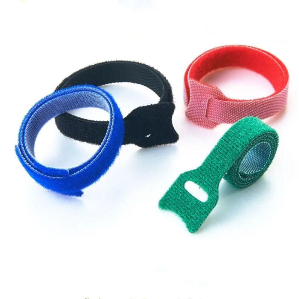 50 Pcs Cord Organizer Nylon Fastening Cable Ties Hook Loop Cable Management Headphones