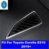 Нержавеющая Сталь Для Toyota Corolla E210  - 2024 Центральная Консоль Панель Приборов Воздуховод Кондиционера Выход Аксессуары Рамка Декоративная Накладка
