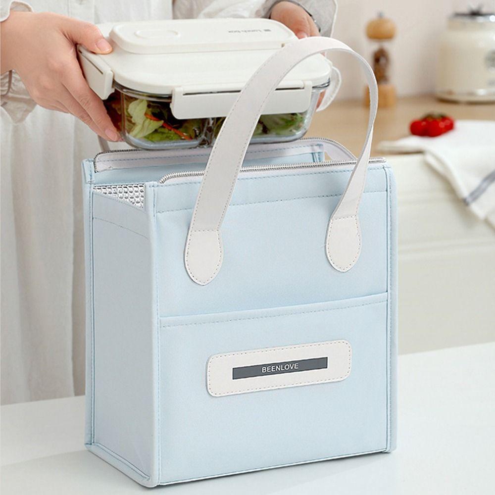 Portable Insulated Tote Bag Handheld Thermal Lunch Pouch Food Box Handbag  Camping  Accessories