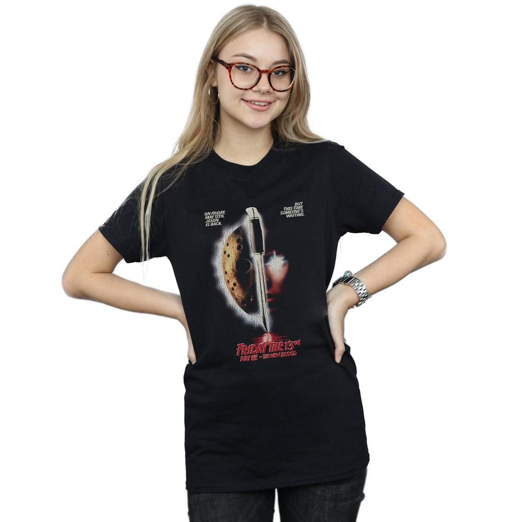 Friday The 13th Womens/Ladies The New Blood Cotton Boyfriend T-Shirt