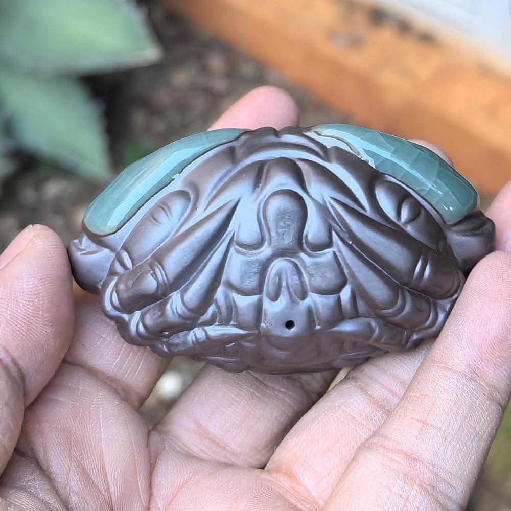 Handmade Cute Crab Tea Pet Creative Small Crab Statue High Quality Little Crab Tea Play Desktop