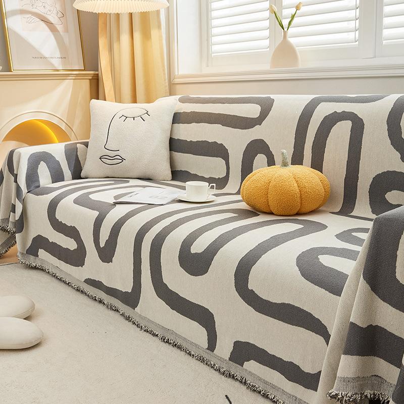 Simple Ins Four Seasons Универсальный всеобъемлющий чехол для дивана Нескользящий антицарапающий диванная подушка Легкий роскошный высококачественный чехол для дивана Полотенце