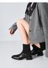 St&Sat/Saturday Square Head Coarse Heel Boots