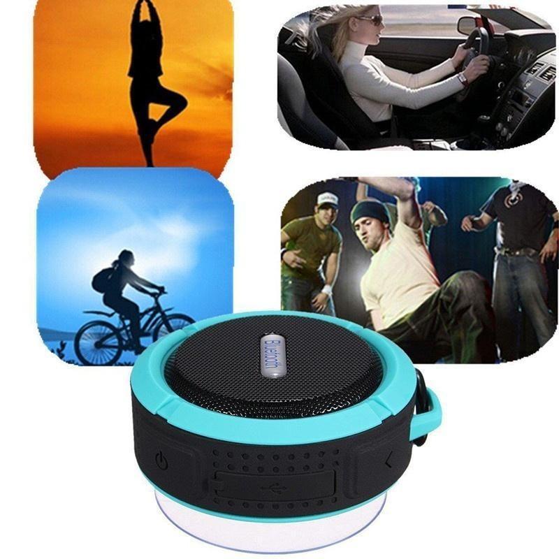 Портативная беспроводная водонепроницаемая ударопрочная спортивная Bluetooth-колонка для улицы со стереозвуком и эффектом басов