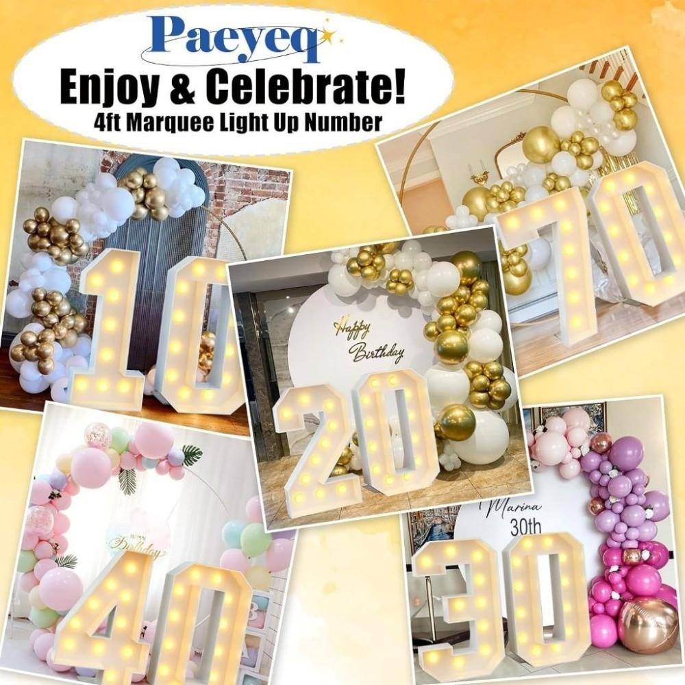 Light Up Balloons LED Light Balloon 91cm Birthday Balloon Frame  Party Decoration