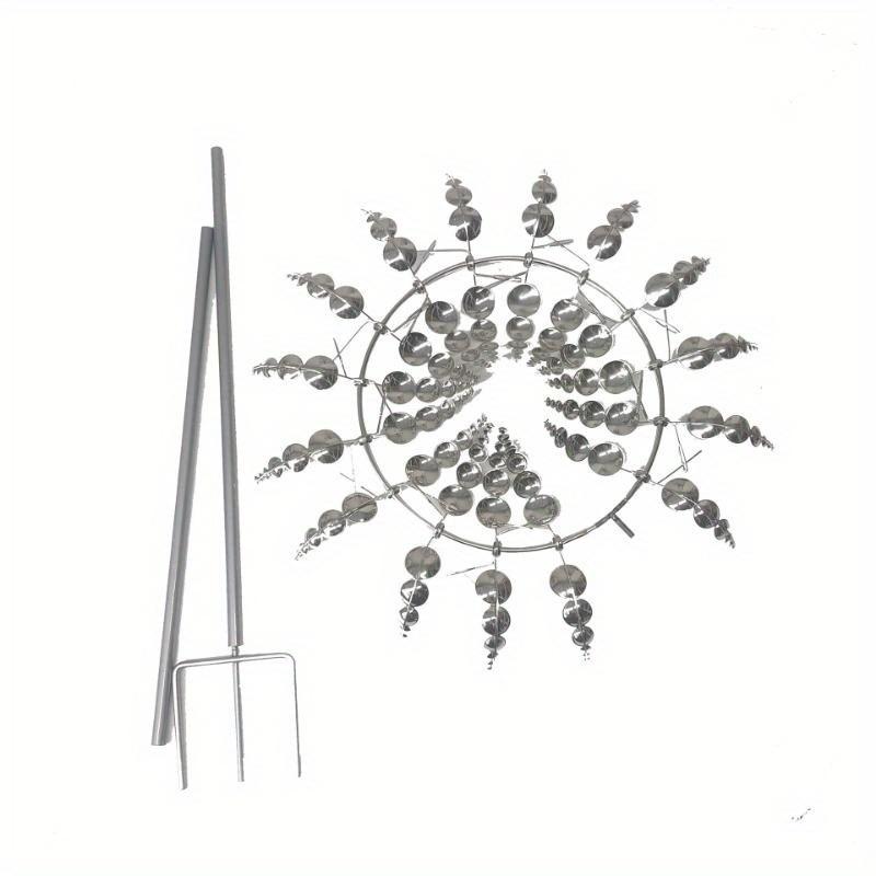 Новая уличная металлическая ветряная мельница, железные поделки, ветровая энергия, вращающаяся скульптура, украшение для садового искусства, украшение