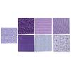 7Pcs 50x50cm Purple Floral Cotton Fabric Cloth for DIY Craft Sewing Scrapbooking Quilting Kit