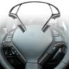 Car Carbon Fiber Steering Wheel Decorative Frame Trim Panel Sticker For INFINITI G37 2010-2013 Interior Accesorios Para El Coche