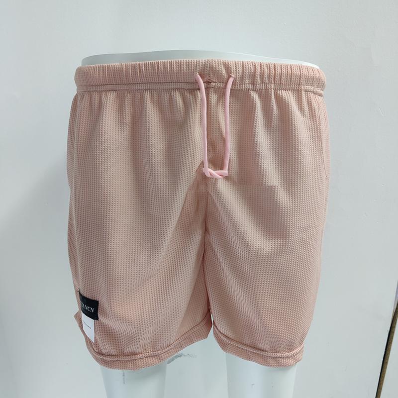 Женские шорты без карманов, спортивные шорты с высокой талией, повседневные штаны с эластичной резинкой на талии, однотонная домашняя одежда