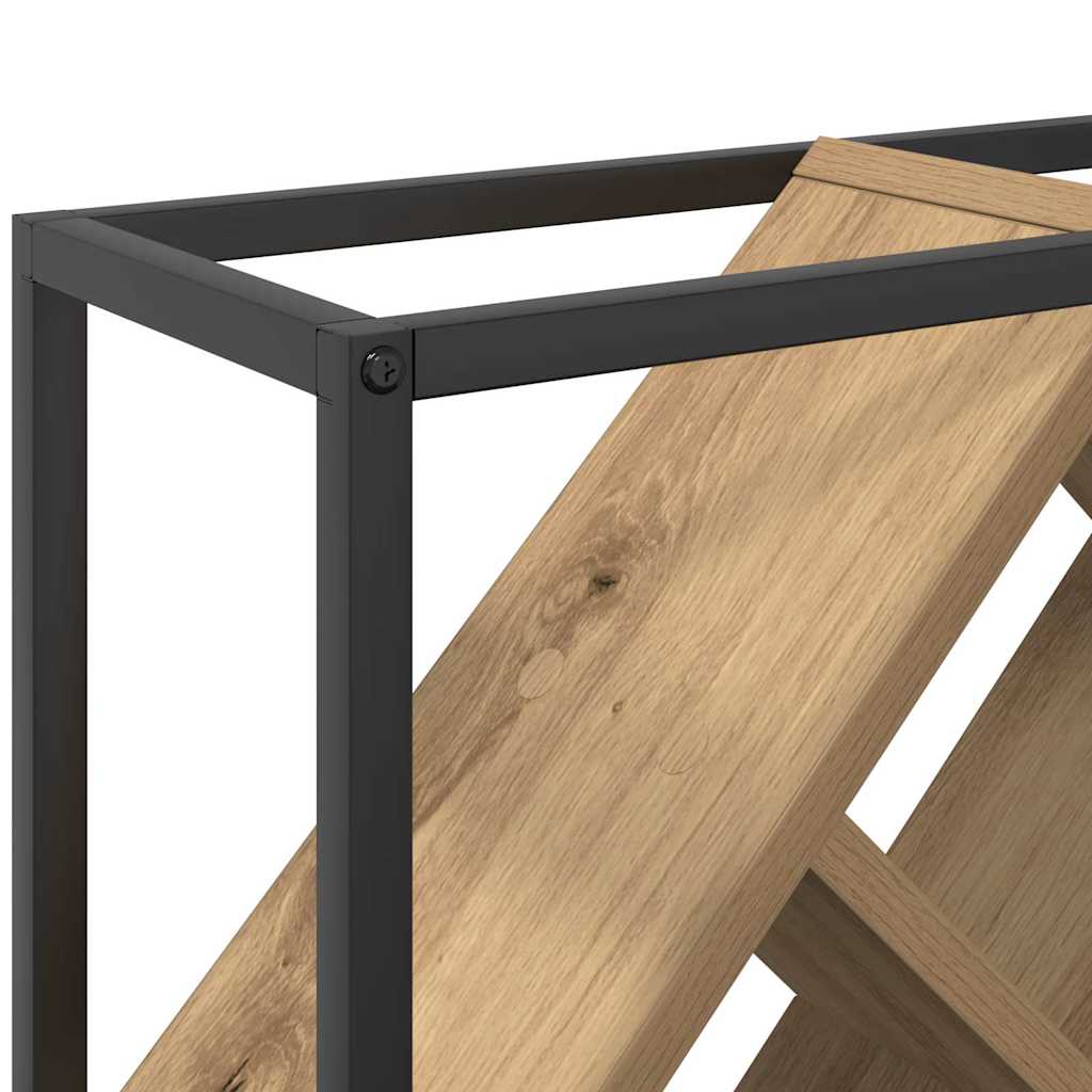 Wine Rack Artisan Oak 51 x 18 x 52.5 cm Particleboard