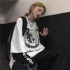 T-shirt for Women Autumn Anime Long Sleeve Print Y2k T Shirts Harajuku Men Tee Top Streewear Casual Hip-pop Couple Oversized T-shirt