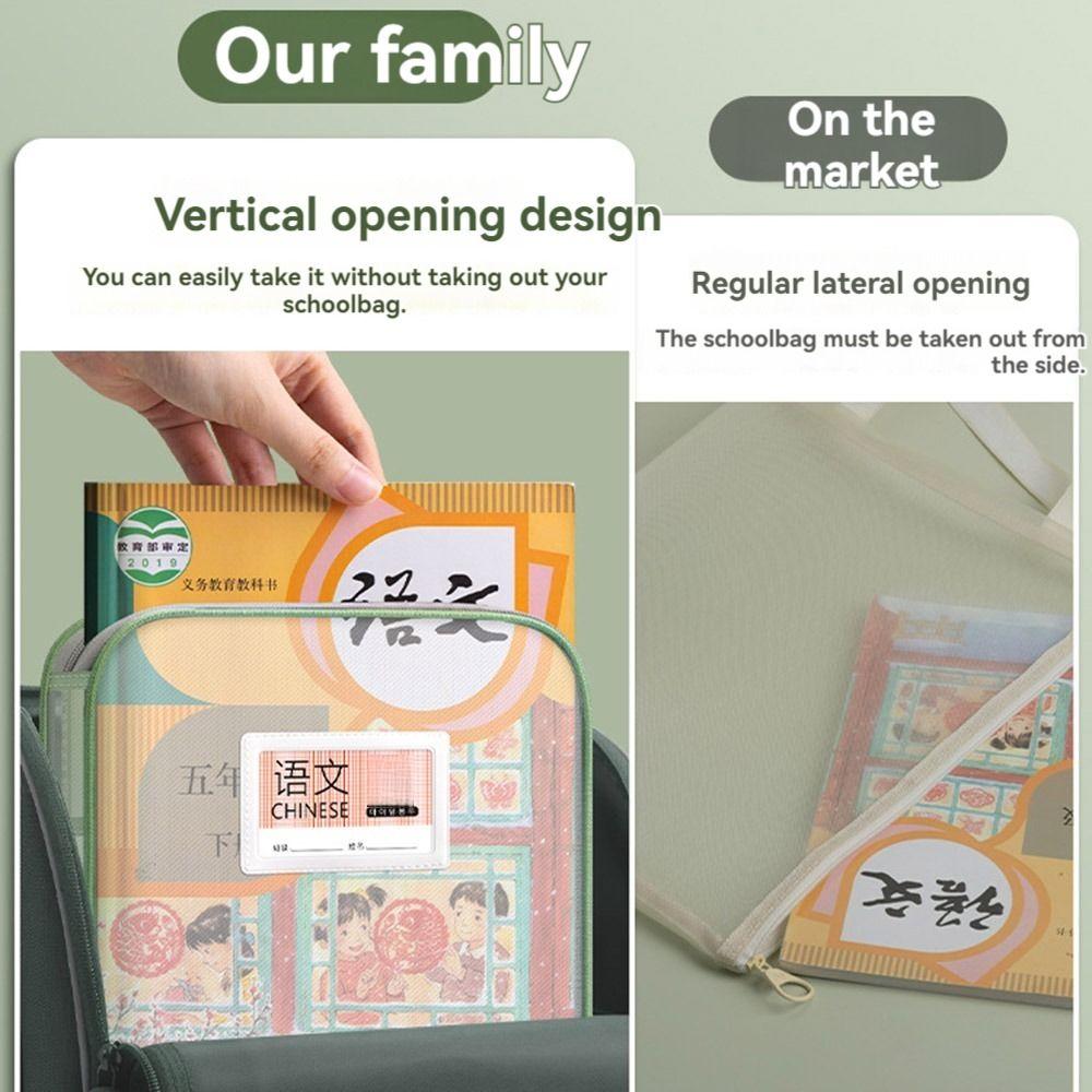 Утолщенная сетчатая сумка на молнии Многофункциональная сумка-папка для хранения контрольной бумаги Сумка для студентов