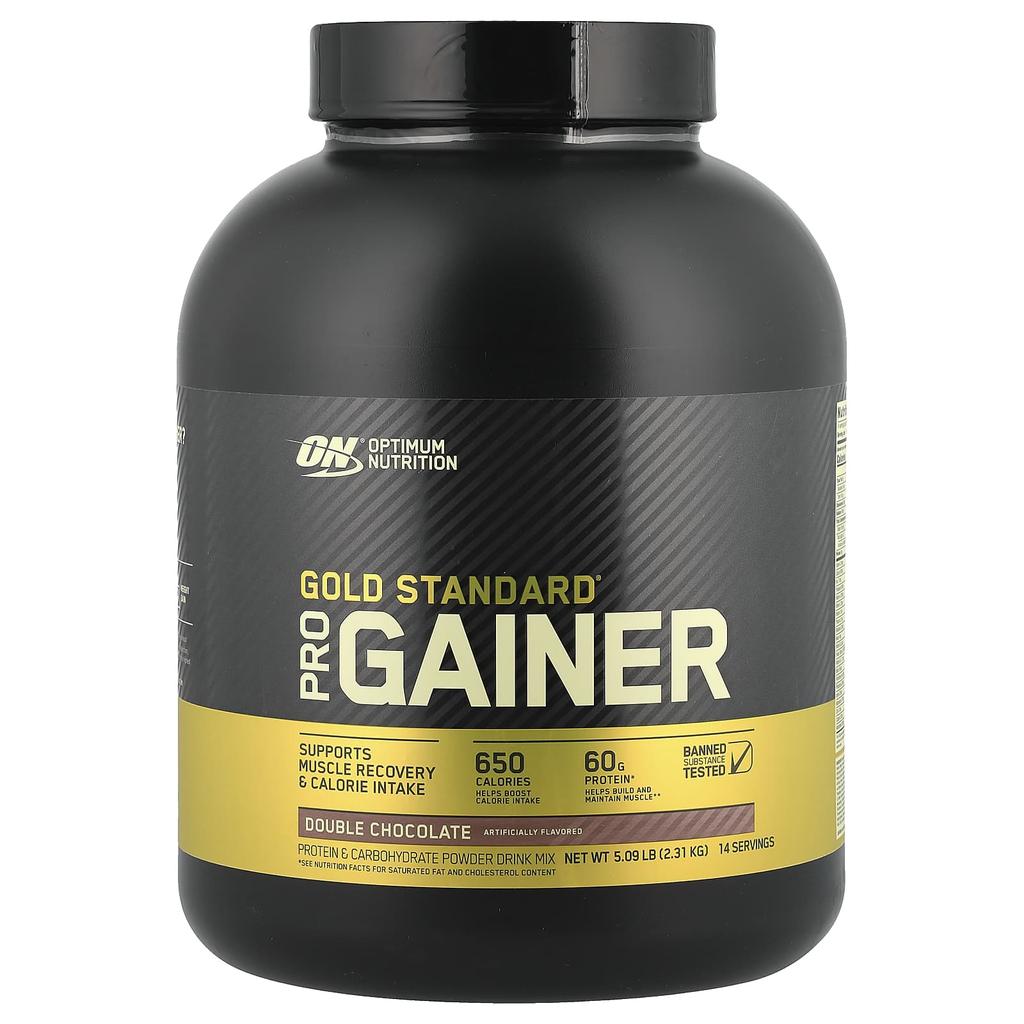 Optimum Nutrition Gold Standard, Pro Gainer, Double Chocolate, 5.09 Lb (2.31 Kg)
